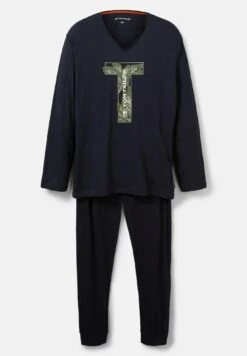 Tom Tailor Mit Logo Print Set - Pyjama - Blue Dark Solid -Syntia Delaney e0fe713bffe5437eb77310af4af5933b