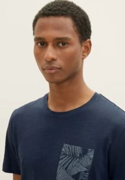 Tom Tailor Mit Aufgesetzter Tasche - T-Shirt Print - Sky Captain Blue -Syntia Delaney e268220610384b9e859a2934f678f8bf