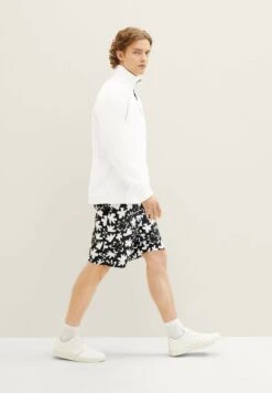 TOM TAILOR Denim Bedruckte - Trainingsbroek - Black White Wildflower Print -Syntia Delaney e4075e6d48e0435998db60265c0bb465