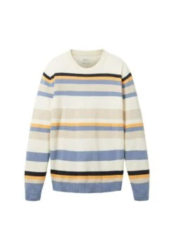 Tom Tailor Mit Streifenmuster - Trui - Off White Multicolor Stripe