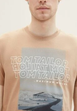 Tom Tailor Mit Print - T-Shirt Print - Desert Fawn -Syntia Delaney e9bb48917b0c4500b394fac9794cb33e