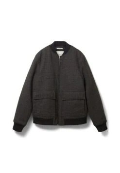 TOM TAILOR Denim Regular Fit Mit Aufgesetzten Taschen - Bomberjacks - Grey Brown Navy Mini Check -Syntia Delaney eac2581f9f294524922fe254b7bf726e