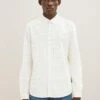 TOM TAILOR Denim Overhemd - Creme Small Boxes Print