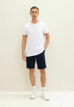 Tom Tailor Bermuda- Shorts - Navy Tonal Big Leaf Design -Syntia Delaney eccd34dad46b4816bd180cac3a5fdba7