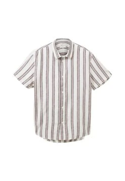 TOM TAILOR Denim Mit Streifen - Overhemd - White Navy Red Stripe -Syntia Delaney ee7433d998f447c2be39546fd44a26b9