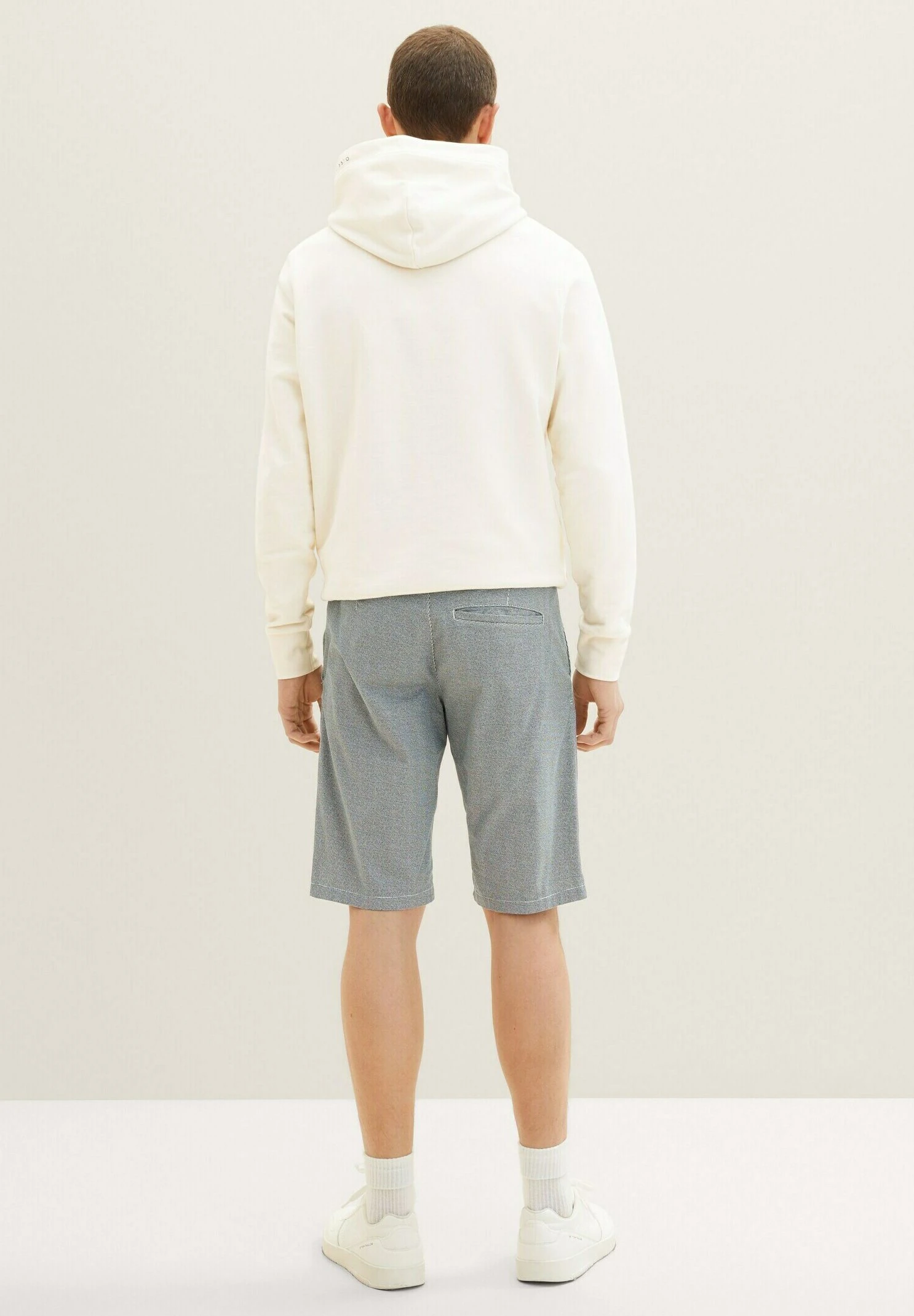 Tom Tailor Bermuda - Shorts - Navy/Offwhite Minimal 5 Tom Tailor Bermuda - Shorts - Navy/Offwhite Minimal - Afbeelding 3