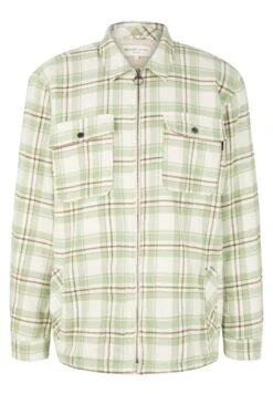 TOM TAILOR Denim Mit Karomuster  - Jas - Cold Green Beige Big Check -Syntia Delaney f14e89e3284948858dd4788a7efa5495
