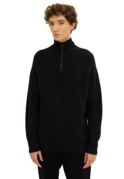 TOM TAILOR Denim Troyer - Trui - Black -Syntia Delaney f314628b96e84736a6e809086b601942