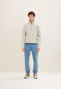 TOM TAILOR Denim Straight Leg Jeans - Used Light Stone Blue Denim -Syntia Delaney f36aae192987494085ae3b8cbfc194dd