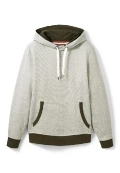 Tom Tailor Mit Kängurutasche - Hoodie - Forest Green White Finestripe -Syntia Delaney f3df5940d74c425ba5caf7a71c259c21