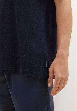 Tom Tailor Pyjamashirt - Blue Dark Melange -Syntia Delaney f4ec0b20c71d49de8d301fcdb6165c85