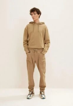 TOM TAILOR Denim Mit Aufgesetzten Tasc - Trainingsbroek - Splashed Clay Beige -Syntia Delaney f5700907422a4ccc9822c62289bbd1e3