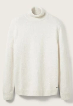 Tom Tailor Melierter Rollkragen- Trui - Nice Off White Melange -Syntia Delaney f685e7578a32495d9e5f6dfdc792e358