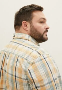 Tom Tailor Mit Karomuster - Overhemd - Orange Green Check -Syntia Delaney f6cd98f199ce4eb495e253d055030711