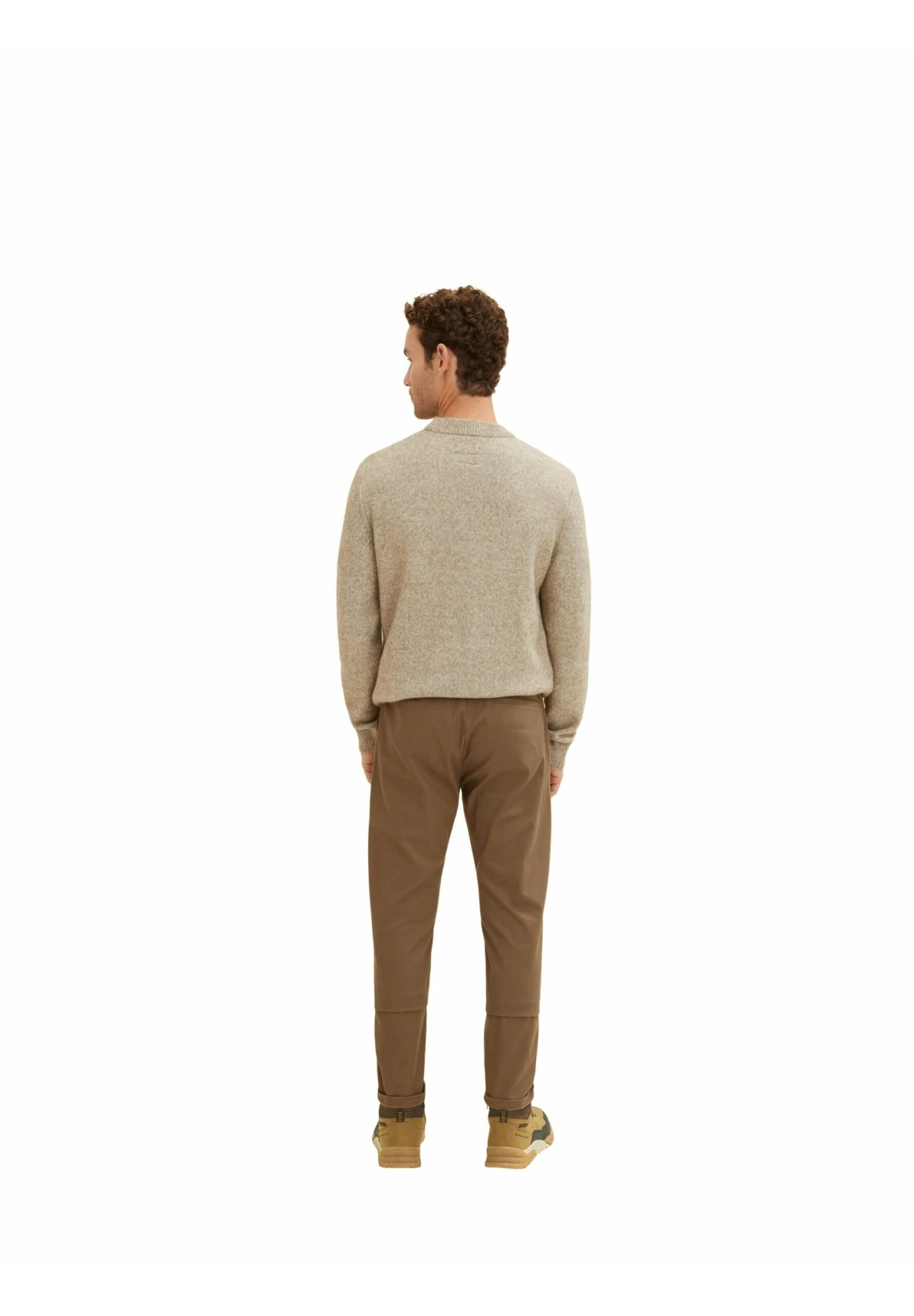 Tom Tailor Broek - Beige Two Tone Dobby 5 Tom Tailor Broek - Beige Two Tone Dobby - Afbeelding 3