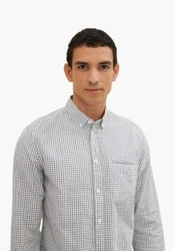 Tom Tailor 1033714 - Overhemd - Off White Small Check -Syntia Delaney f913de81d1064e32b6d6dcaa24fa9a8d