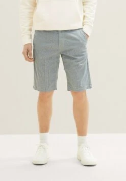 Tom Tailor Bermuda - Shorts - Navy/Offwhite Minimal 18 Tom Tailor Bermuda - Shorts - Navy/Offwhite Minimal -Syntia Delaney f980b76b30fb4e37a2d3d4cc0c9c8eb9