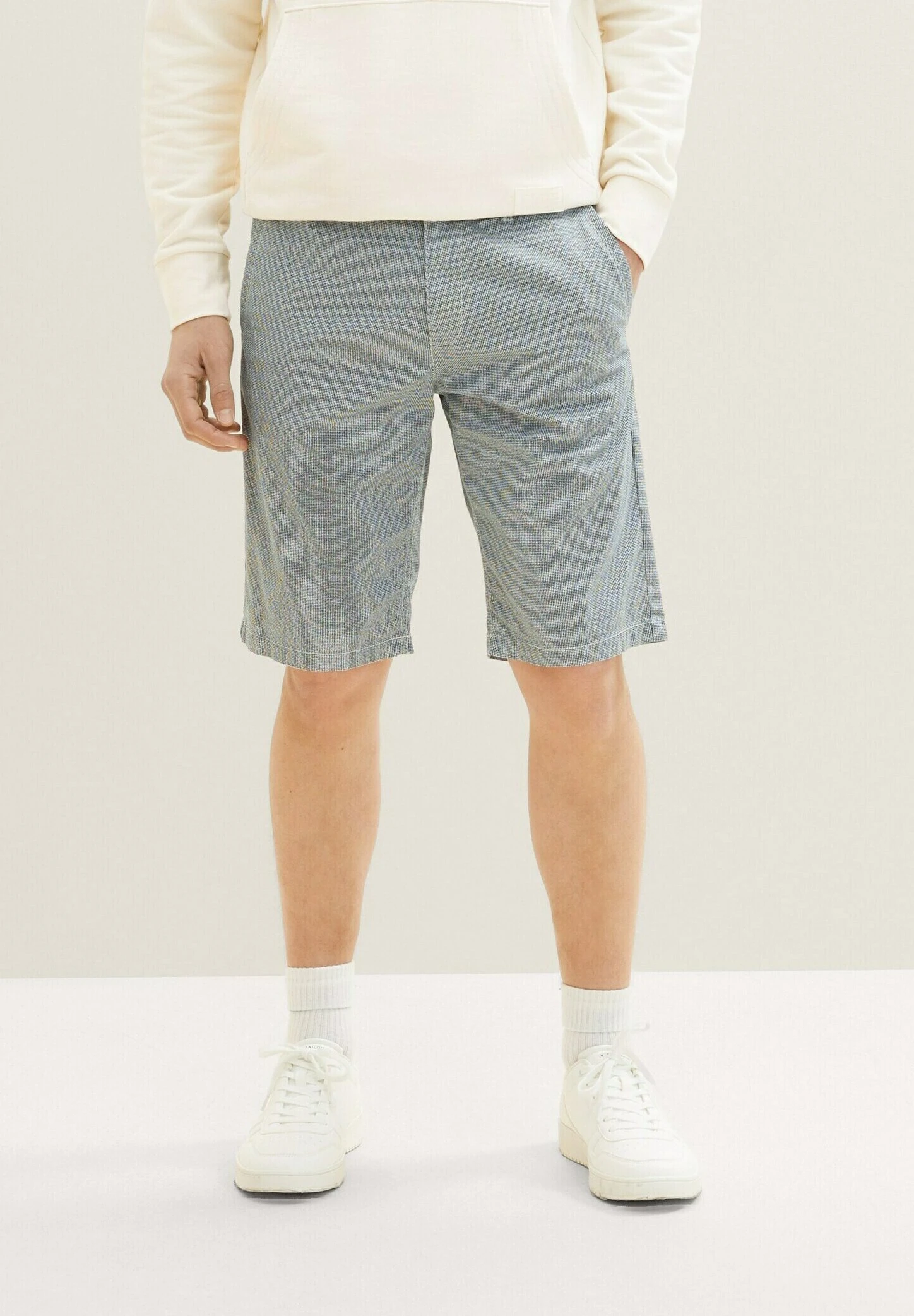 Tom Tailor Bermuda - Shorts - Navy/Offwhite Minimal 9 Tom Tailor Bermuda - Shorts - Navy/Offwhite Minimal - Afbeelding 7