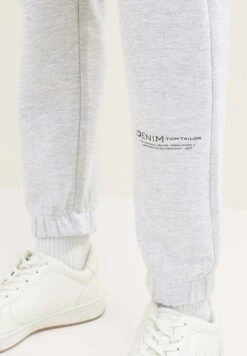 TOM TAILOR Denim Trainingsbroek - Light Stone Grey Melange -Syntia Delaney f99ec226ac454f20be5dbd375906bc8a
