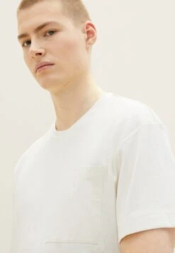 TOM TAILOR Denim T-Shirt Basic - Wool White -Syntia Delaney fbf24e891ddb4f9697523e6d5205d18b