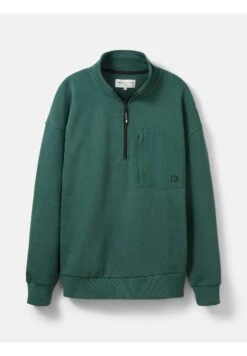 TOM TAILOR Denim Mit Troyer Krag - Sweater - Explorer Green -Syntia Delaney fcd4751bcd1047d59397271035dddbfb