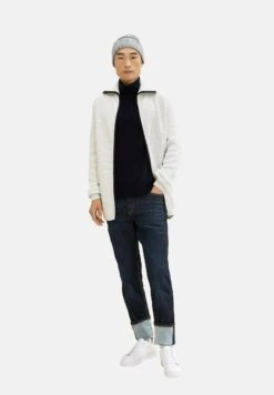 Tom Tailor Muts - Light Grey Navy Mouline