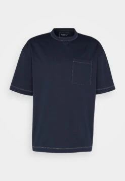 TOM TAILOR Denim Oversized With Pocket - T-Shirt Basic - Sky Captain Blue -Syntia Delaney ff72cb49a185475a916a37c4c9356c65